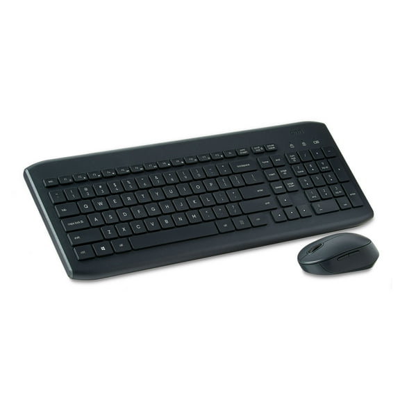 onn. 104-Key Wireless Keyboard and Mouse with Dual-Connectivity USB Receiver