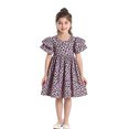 thumbnail image 1 of DuoJiaJ Robe à Manches Courtes pour Tout-Petites Filles, Imprimé Léopard, Fête des Fêtes, Robe de Danse, Vêtements, Taille 5-6 Ans, 1 of 5