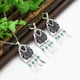 thumbnail image 4 of Joya Incluye 1 Par de Aretes 1 Pieza Collar con Borlas Adorno Decorativo Mujer Niña, 4 of 9