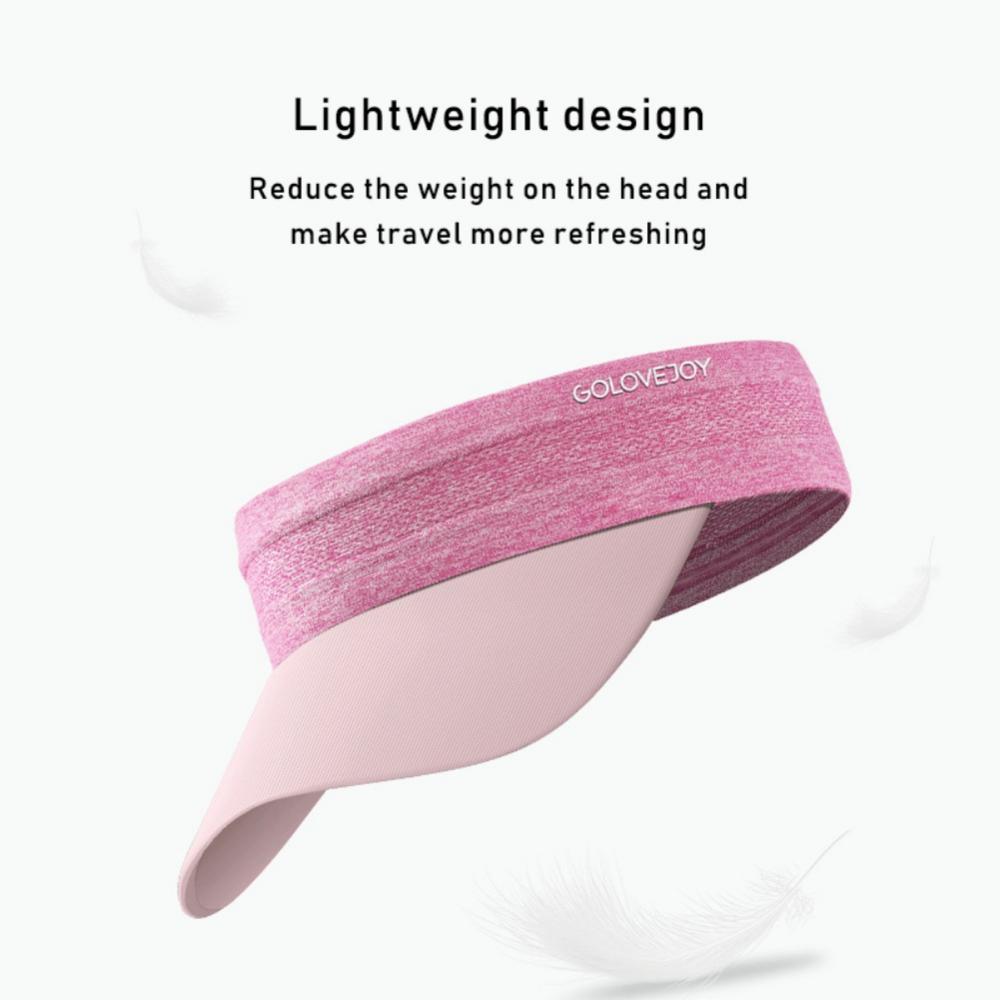 Sun Visor Hat Wide Brim Sun Hats Rollup Foldable Elastic Sports Hat