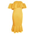 thumbnail image 1 of Vestido Ajustado con hombros Descubiertos para mujer Baoblaze vestido de coctel A Media Pierna, 1 of 8