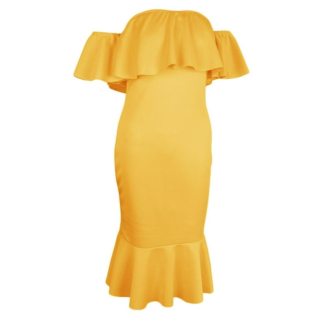 Vestido Ajustado con hombros Descubiertos para mujer Baoblaze vestido de coctel A Media Pierna