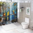 thumbnail image 7 of Orinice Birds Waterfall Colorful Bathroom Decor Set with Hooks, Luxurious Polyester Fabric Shower Curtain for Bathroom Decoration 69x72, 7 of 7