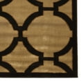 thumbnail image 2 of Linon Home Décor Elegance Area Rug Collection, Beige and Chocolate, 2' x 3', 2 of 4