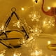 thumbnail image 3 of Guirnaldas de luces navideñas con forma de estrella y copo de nieve de 10 m, 20 m y 30 m para exteriores, para decoración de habitaciones, bodas, fiestas y Año Nuevo, 3 of 5