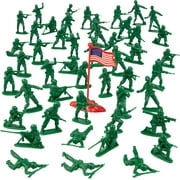 Army Men Action Figures -soldiers of WWII- Big Bucket of Army Soldiers - Over 200 Piece Set