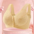 thumbnail image 4 of Women Sexy Lace Front Button Shaping Cup Adjustable Shoulder Strap Large Size Bra, 4 of 7