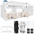 thumbnail image 3 of SANOPY 10'x20' Pop up Canopy Party Tent with 4 Removable Sidewalls Outdoor Commercial Portable Canopy Tent EZ Pop up Canopy Wedding Tent Camping Gazebo Canopy Instant Event, White, 3 of 10
