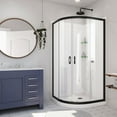 thumbnail image 5 of Dreamline DL-6152-09CL Prime 33" Wide X 76 3/4" High Semi-Frameless Clear Glass Sliding, 5 of 16