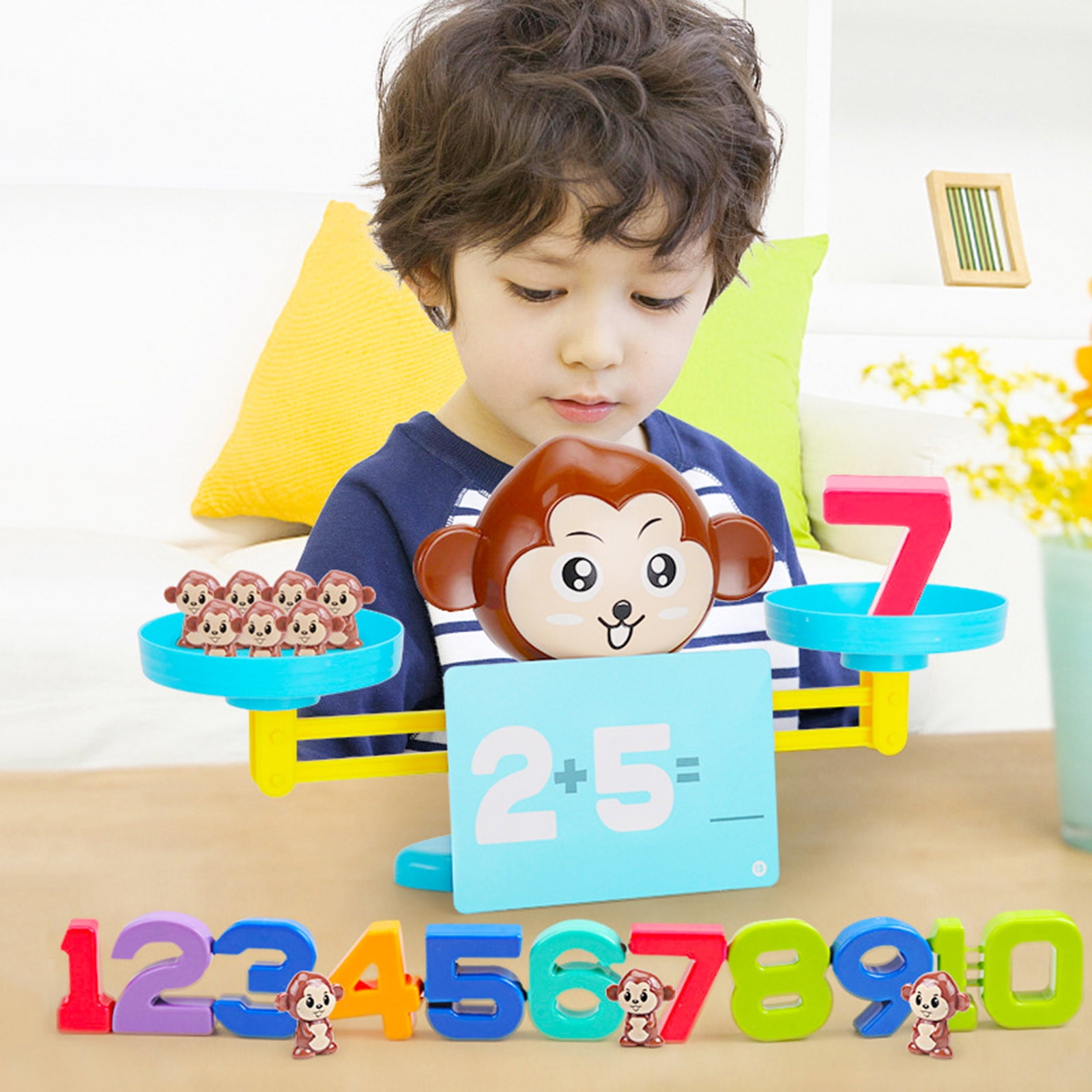 Rucky Rollback And Clearance Toys Play Brainy Balancing Monkey Math Game Fun Educational Monkey Scale Math Toy Color