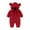Red, variant on Paiwinds Baby Bodysuit Long Sleeve Winter 2025 Newborn Jumpsuit Hooded All-in-One Infant Outfit Warm Fleece Lined Romper for 0-12 Months Boys Girls