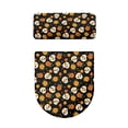 thumbnail image 5 of HELLHERO Skull and Sunflower Pattern Polyester Fabric Toilet Top Cover Set for Bathroom Home Comfort Merry Christmas Toilet Protector Cover with Soft, 5 of 8