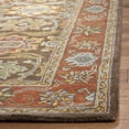 thumbnail image 4 of Safavieh Heritage Giles Oriental Wool Runner Rug, Chocolate/Tangerine, 2'3" x 8', 4 of 9