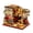B, variant on 3D Puzzle Model Kit for Adults, Agate-Inspired Gothic Dragon Carriage 215PCS DIY Miniature Building Set with Touch LED Light, Decorative Bookend Display Gift