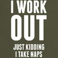 thumbnail image 3 of CafePress - I Work Out Just Kidding I Take Naps T Shirt - Men's Classic Graphic Cotton T-Shirt, 3 of 4