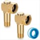 thumbnail image 1 of 2 Pcs Garden Hose Reel Parts Fittings Swivel Elbow Connector Garden Hose Swivel Reel Replacement Par, 1 of 5