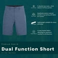 thumbnail image 3 of Visive Men's Hybrid Shorts - (Pack of 4) Quick-Dry, Stretch Fabric - Chino Golf Shorts & Swim Trunks - Versatile Outdoor & Casual Wear - Multiple Colors & Sizes - Ultimate Comfort with Classic Fit, 3 of 5