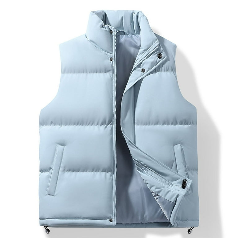 LpwkSSA Puffer Vest for Men Winter Warm Vest Casual Fashion