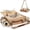 Natural With Blanket &Table for 2, variant on Multifunctional Wicker Picnic Basket Set for 2 with Blanket and Picnic Table, Insulated Picnic Set with Full Tablewares for Camping Outdoor Couples,Cherry