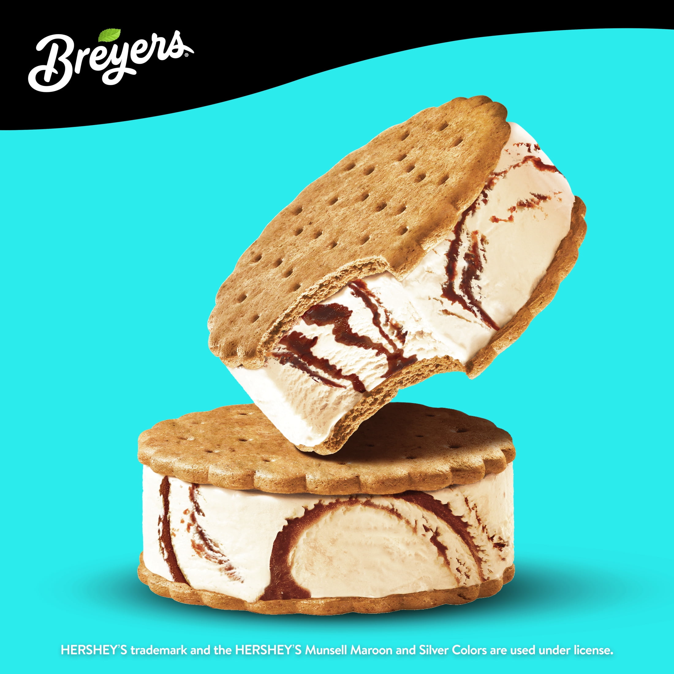 Breyers Frozen Dairy Dessert Sandwich S'mores Sandwich 16 fl oz 4 Ct