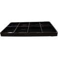 thumbnail image 5 of N'icePackaging 1 Qty - Heavy Duty Jet-Stone Black Plastic 8 Compartment Tray - for Storage/Organization/Display/Sales/Stacking/Sorting - Various Sizes, 5 of 6