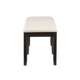 thumbnail image 3 of Linon Jamil Backless Dining Bench, Dark Charcoal, 3 of 8