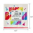 thumbnail image 6 of 6.5" x 6.5" Disposable Multicolor Happy Birthday Paper Lunch Napkins, 20 Count, by Way To Celebrate, 6 of 7