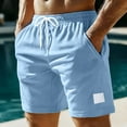 thumbnail image 2 of Cargo Shorts – Relaxed Fit Shorts for Men European And Casual Elastic Waist Drawstring Lightweight Men Trendy And Comfortable Loose Summer Beach Shorts, 2 of 8