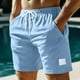 thumbnail image 2 of Pantalones cortos de playa con cintura elástica para hombre - Cordón ligero - Poliéster, corte holgado, tallas M-XXXL, 2 of 8