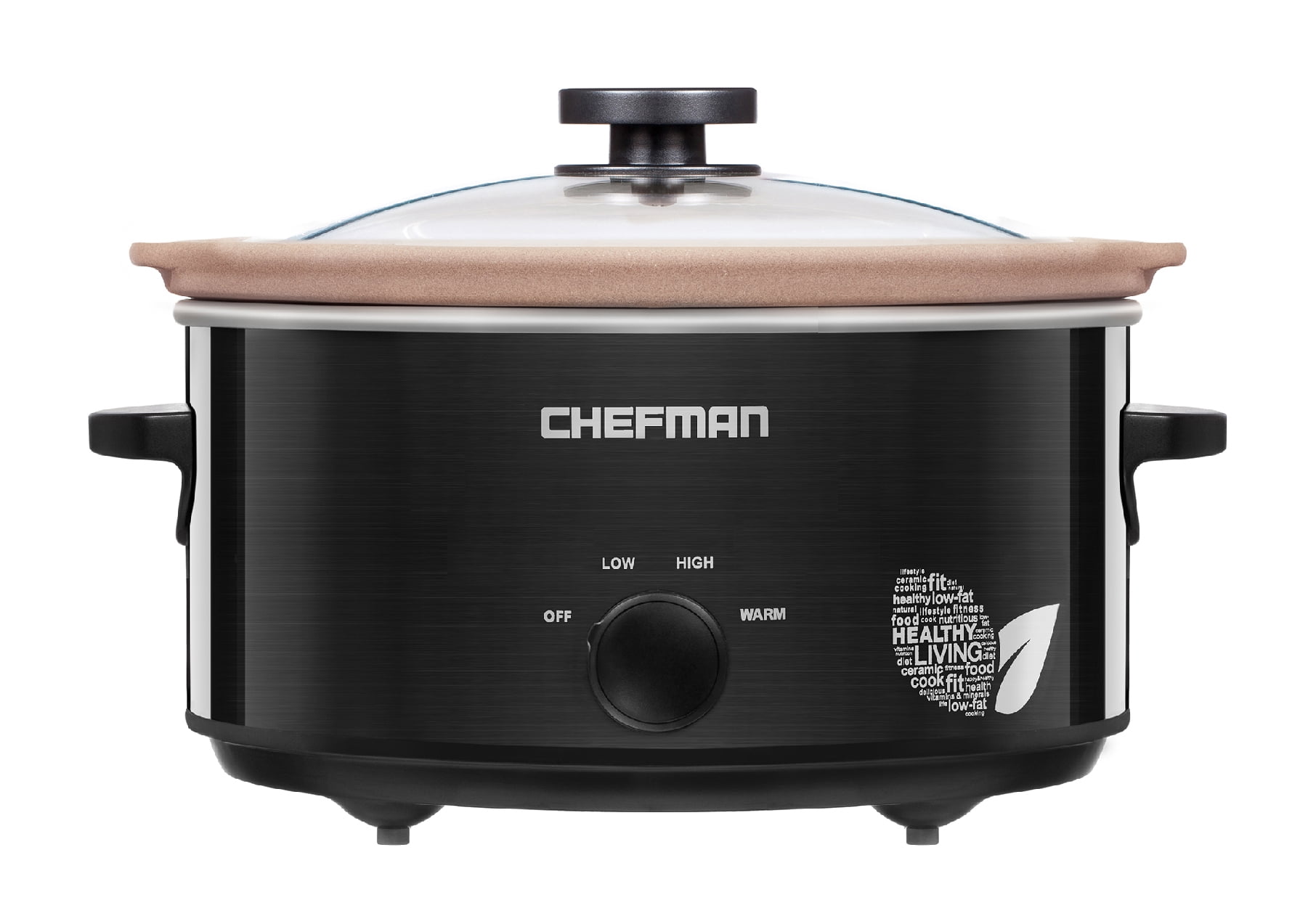Chefman Slow Cooker, All Natural XL 7 Qt. Pot