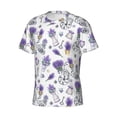 thumbnail image 3 of Rocae Lavender Bicycle for Men's Moisture-Wicking Crew Tee - T-Shirt for Sports, Outdoor Activities, and Casual Wear3X-Large, 3 of 9