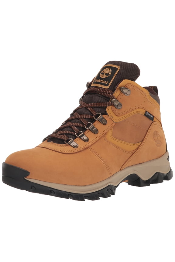 Mt Maddsen Waterproof Hiking Boots for Men Leather Lace Up Anti-Fatigue Eva Midsole Gusseted Tongue Ankle Support