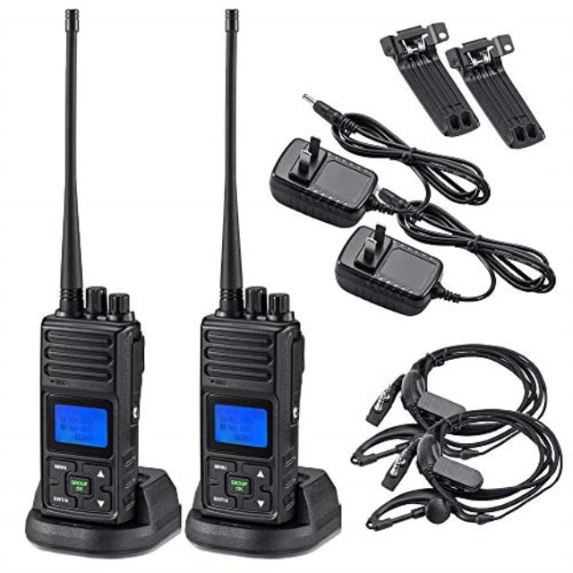 バーゲンセール ショップグリーン インポートSAMCOM Two-Way Radios Long Range, Heavy Duty Walkie  Talkies for Adults, UHF Way Radio with Earpiece, Programmable Commercial  Walkie-Talkie Rechargea