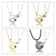 thumbnail image 5 of Key To My Heart Forever Couple Necklace One Pair Stitching Key Sweater Chain--A White K-Product code 46567 A White K, 5 of 5