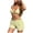 Yellow, variant on Women's 3 Piece Summer Beach Bikini Set Sexy Halter Holiday Swimsuit Shorts Coverups (Yellow, S)