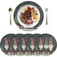 thumbnail image 3 of Coolnut Cute Christmas Gnome Placemats Set of 4 Non-Slip Heat Resistant Dining Table Place Mats Washable Kitchen PVC Weave Table Mats Home Decor Gifts, 3 of 7