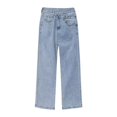 thumbnail image 5 of Pantalones vaqueros rectos de cintura asimétrica Vintage para mujer, pantalones vaqueros sueltos informales, pantalones de pierna ancha, ropa de calle para mamá, 2023, 5 of 5