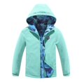 thumbnail image 4 of MGEOY Manteau Réversible pour Garçons et Filles, Léger, Imperméable, Doublé en Molleton, Imperméable pour Enfants (4-12), 4 of 9
