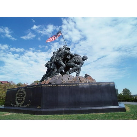 Iwo Jima Mem Statue, Arlington Natl Cemetery, VA Print Wall Art By Dennis