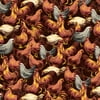 V.I.P by Cranston Roosters Home Decoration Fabric, per Yard