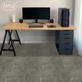 thumbnail image 5 of Wildnix Self Adhesive Floor Tiles, High-Quality PVC with Flame Retardant Layer, Waterproof, Fireproof, 24 PCS Set, Easy to Install and Clean, Beautiful Stone Grain Design, 5 of 6