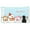 Multicolor, variant on Merry Christmas Carolers Black Labrador Canvas Fabric Decorative Pillow