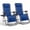 Blue, variant on WASUHE Zero Gravity Recliner Chair Set of 2, Foldable Outdoor Lounge Chair with Cup Holder, Adjustable Patio Chair for Beach, Pool, Patio, Black