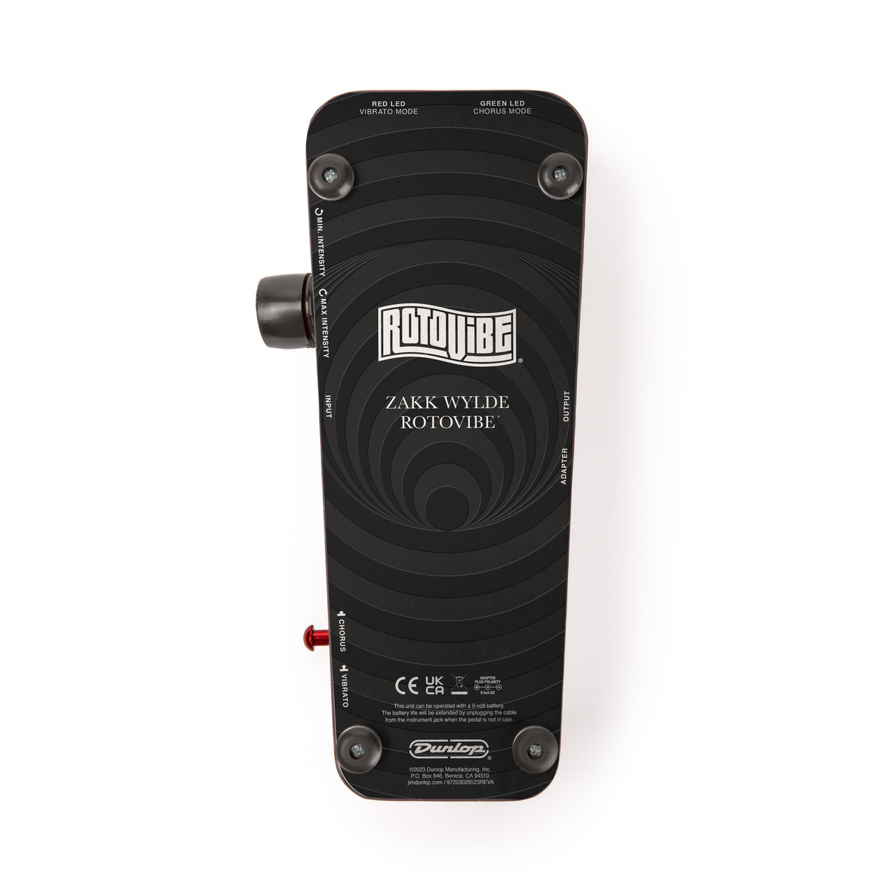 Dunlop Wylde Audio Rotovibe Chorus/Vibrato Effects Pedal Red