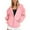 Pink, variant on Pavied Essentials Hoodie Long Sleeve Tops Women's Zip Up Hoodies Casual Track Jackets With Pockets Oversized Hoodie Fall Outfits Navy XL