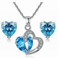 thumbnail image 3 of Ensemble Collier et Boucles d'Oreilles de Mariée en Zircon, 3 of 5