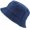 Dark Blue, variant on Newhattan Denim Bucket Hats, Solid Colors, Unisex, 100% CottonPackable Summer Travel