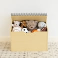 thumbnail image 5 of Humble Crew Hinged Kids Storage Toy Chest with Removable Cushion, Natural/Grey, 5 of 7