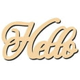 thumbnail image 1 of POINTERTECK Door Sign Hollow DIY Poplar Unpainted Hanging Letters Wood Sign Garden Decoration, 1 of 10