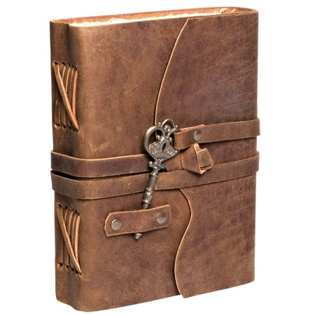 Leather Kart Vintage Business Journals, Brown, 5 in x 7 in, 200 Pages